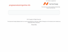 Tablet Screenshot of progressivetutoringonline.info